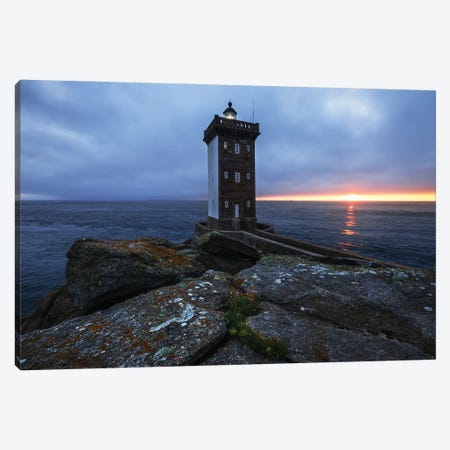 A Moody Evening At The Coast Of Brittany Canvas Print #DGG209} by Daniel Gastager Canvas Artwork