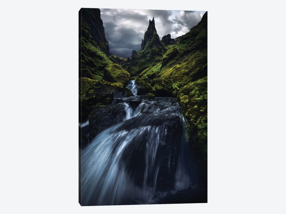 Mysterious Canyon In Iceland by Daniel Gastager 1-piece Canvas Artwork