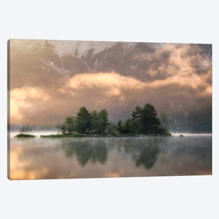 Calm Morning Reflection At The Lake Canvas Print #DGG215} by Daniel Gastager Canvas Artwork