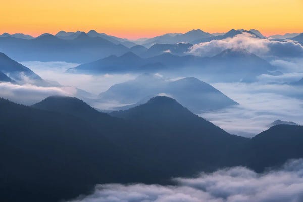 Bavaria: Dawn In The Bavarian Alps by Daniel Gastager