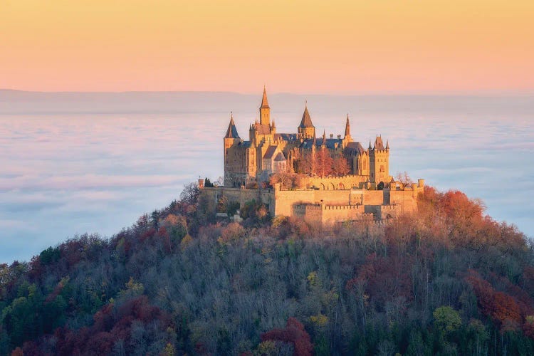 A Fairytale Castle Above The Clouds by Daniel Gastager wall art