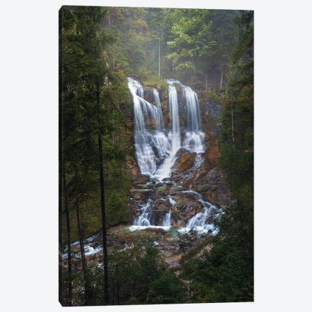 Foggy Waterfall View Canvas Print #DGG228} by Daniel Gastager Canvas Artwork