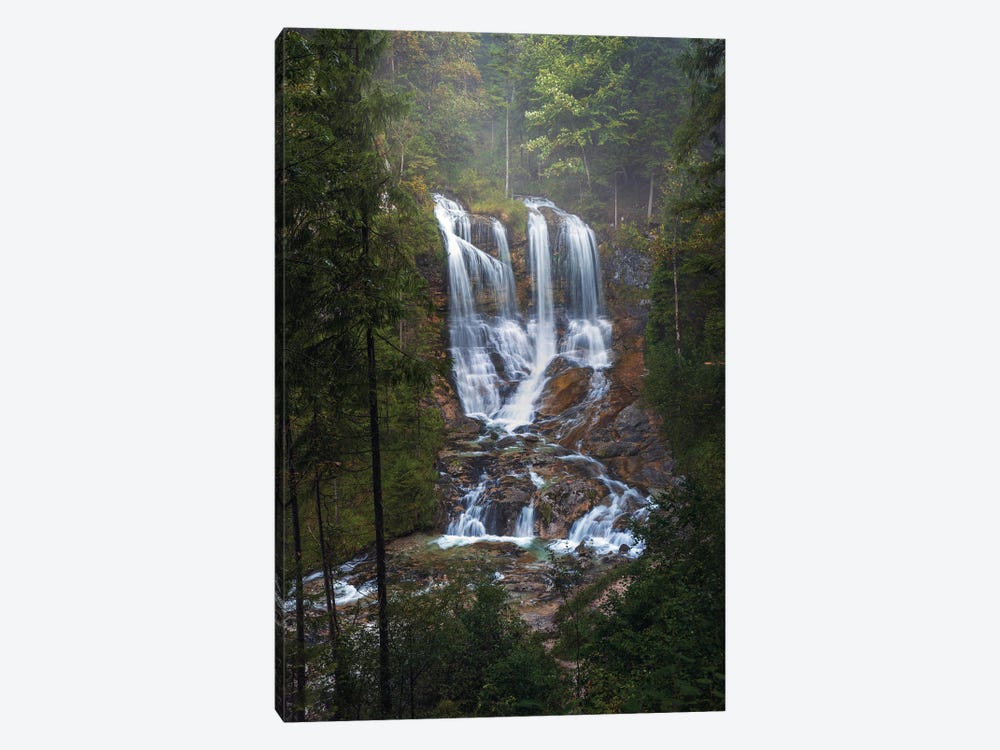 Foggy Waterfall View by Daniel Gastager 1-piece Canvas Print