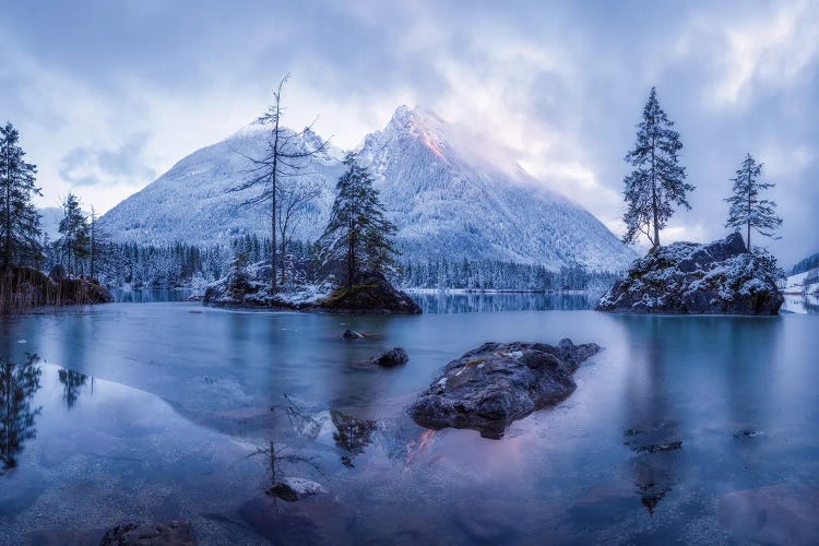 Frosty Sunset In The German Alps