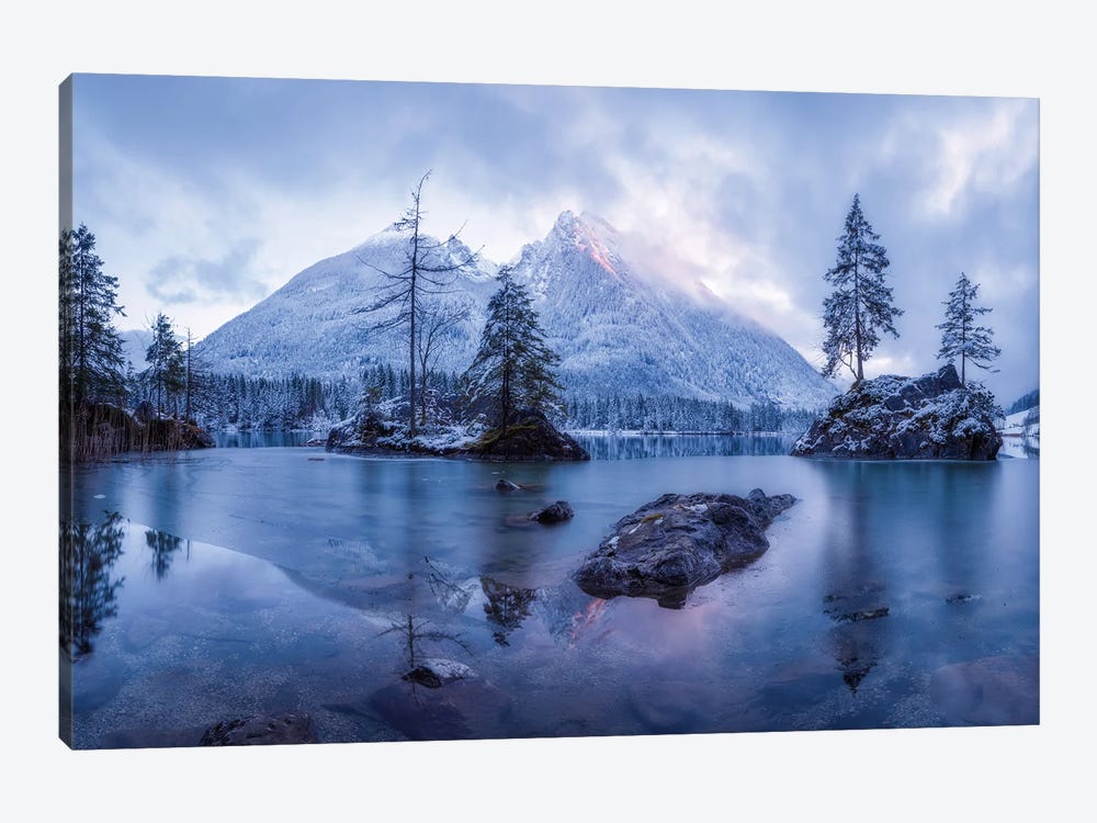 Frosty Sunset In The German Alps by Daniel Gastager 1-piece Canvas Print