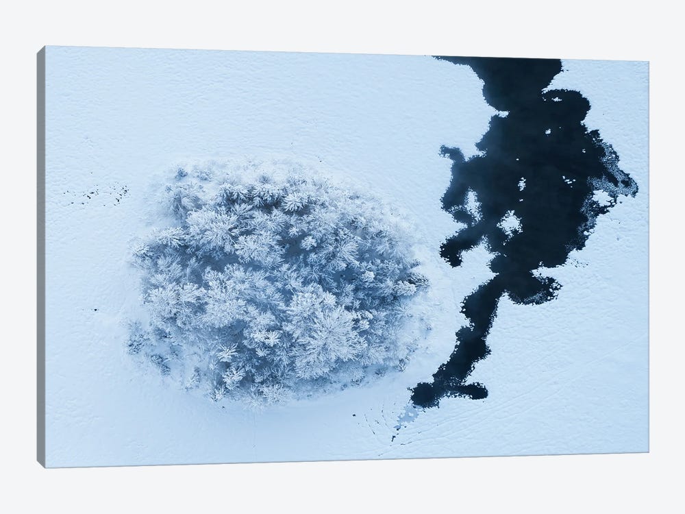 Frozen Lake From Above by Daniel Gastager 1-piece Art Print