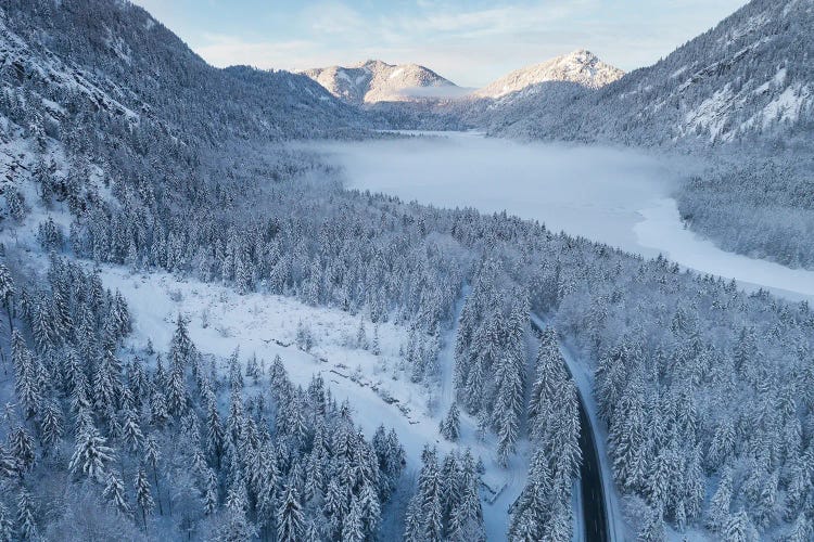 Frozen Landscape From Above