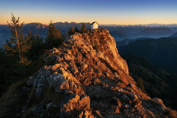 Last Light In The German Alps