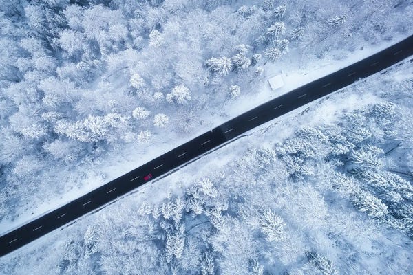 Daniel Gastager: Winter Drone Shot From Above by Daniel Gastager