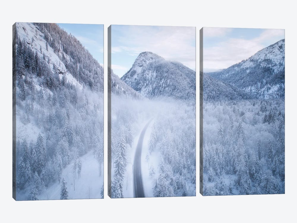 Winter Mountain Paradise by Daniel Gastager 3-piece Canvas Art Print