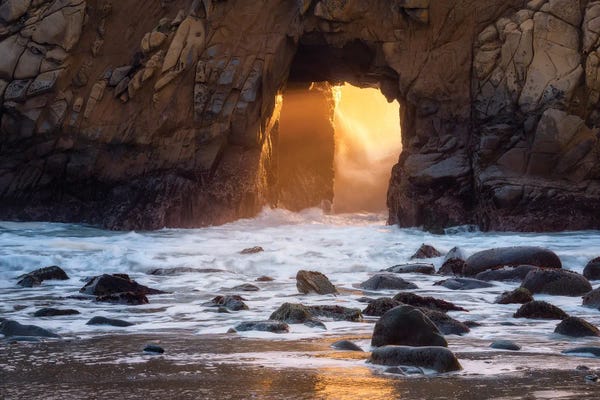 Daniel Gastager: A Sunset At The Coast Of Big Sur by Daniel Gastager