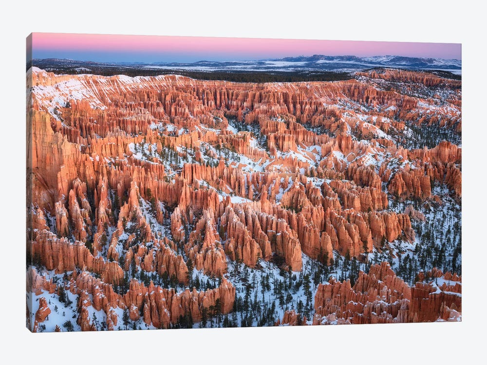 Bryce Canyon Winter Overlook by Daniel Gastager 1-piece Canvas Print