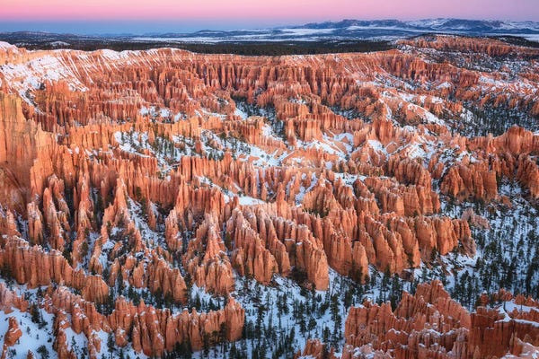 South Dakota: Bryce Canyon Winter Overlook by Daniel Gastager