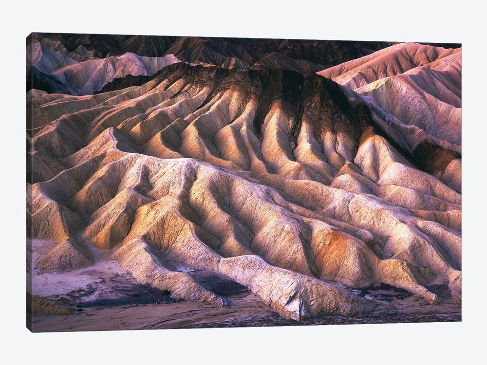Dawn At The Badlands In Death Valley 1-piece Canvas Wall Art