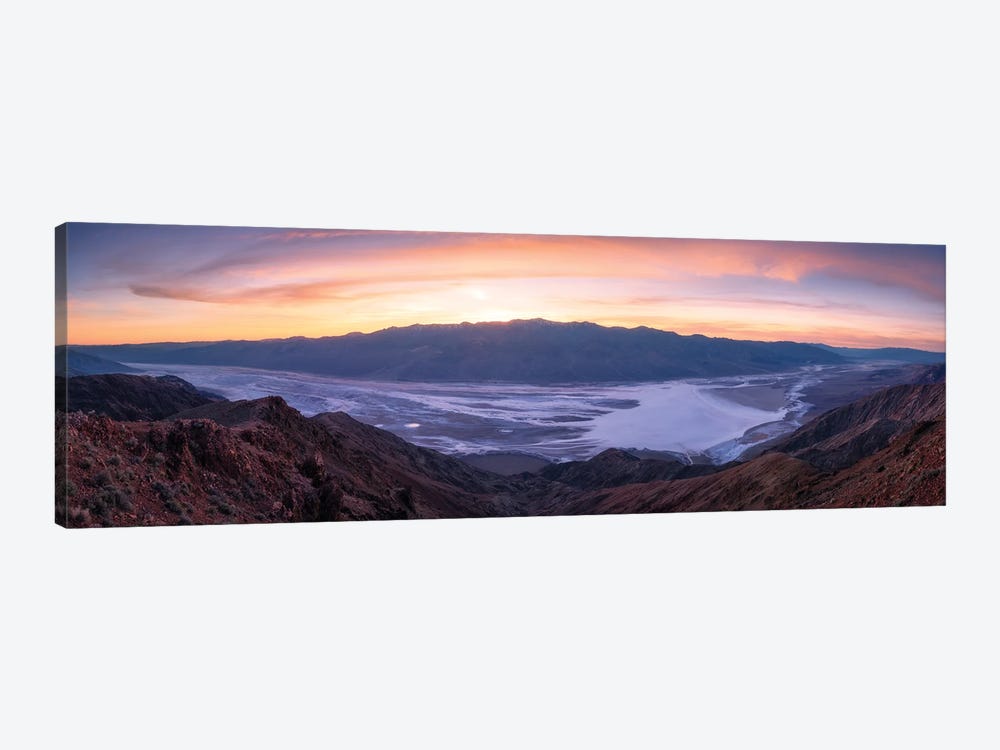 Death Valley Sunset Overlook by Daniel Gastager 1-piece Canvas Art Print