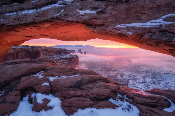 Utah: Glowing Sunrise At Mesa Arch by Daniel Gastager