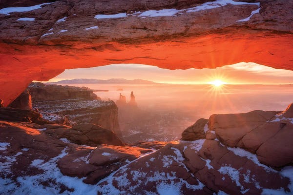 Utah: Golden Sunrise At Mesa Arch by Daniel Gastager