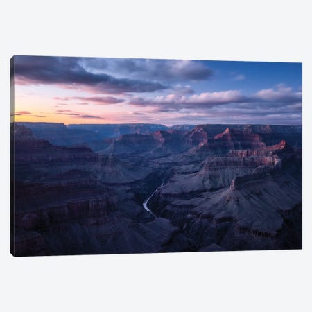 The Grand Canyon At Dusk Canvas Print #DGG281} by Daniel Gastager Canvas Art