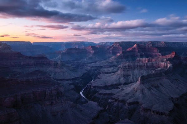 The Grand Canyon At Dusk