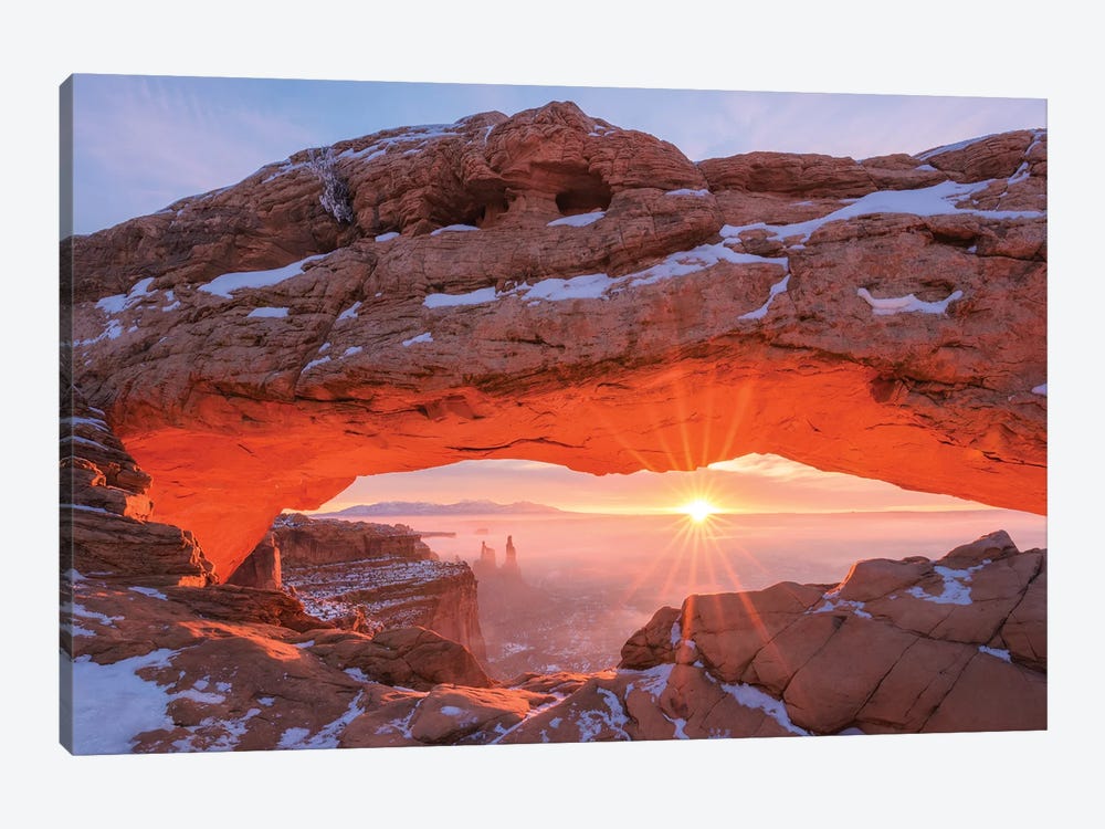 A Winter Sunrise At Mesa Arch by Daniel Gastager 1-piece Art Print