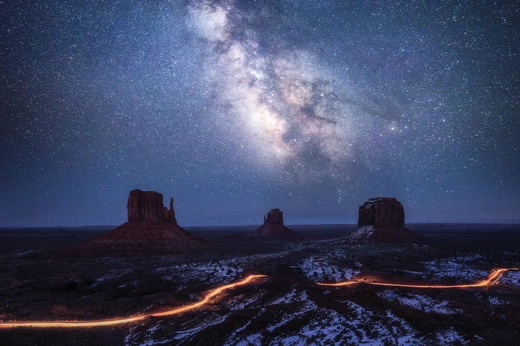 The Milky Way Above Monument Valley