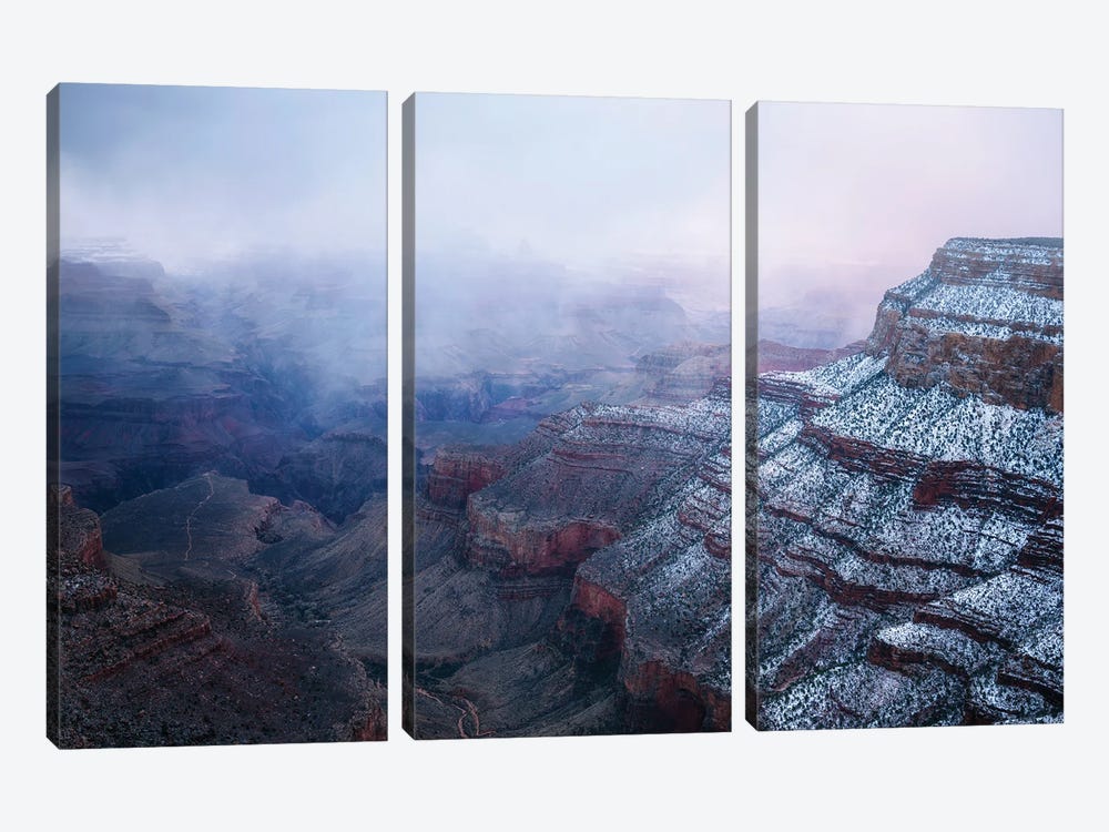 A Misty Winter Evening At The Grand Canyon by Daniel Gastager 3-piece Art Print