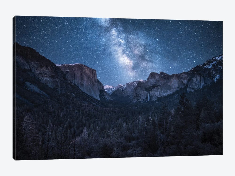 The Milky Way Above Yosemite National Park by Daniel Gastager 1-piece Canvas Art