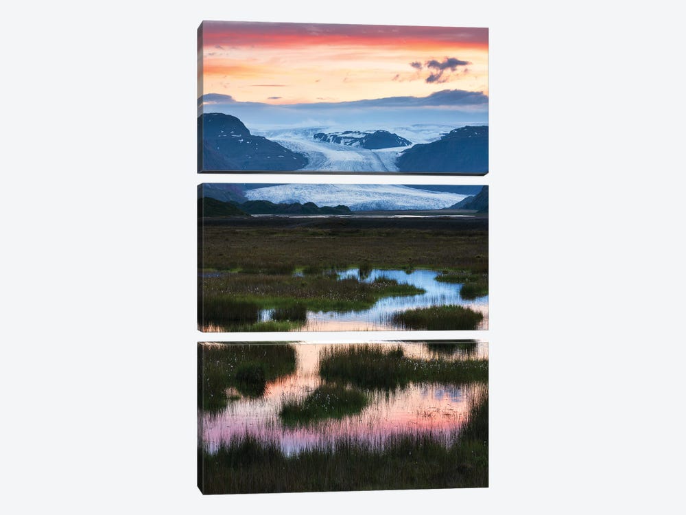 Soft Morning Colors In Iceland by Daniel Gastager 3-piece Canvas Artwork