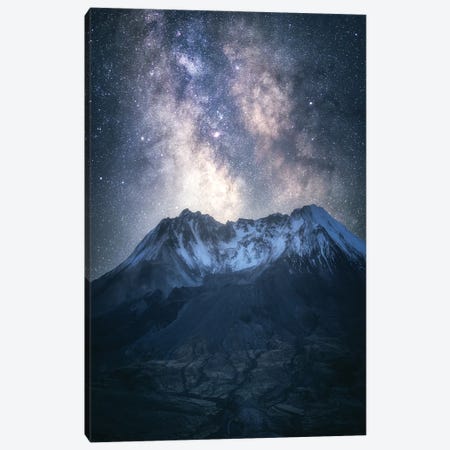 Milky Way Above Mount St Helens Canvas Print #DGG290} by Daniel Gastager Canvas Print