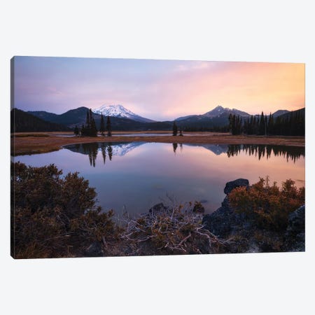 A Calm Morning At The Lake In Oregon Canvas Print #DGG296} by Daniel Gastager Canvas Artwork