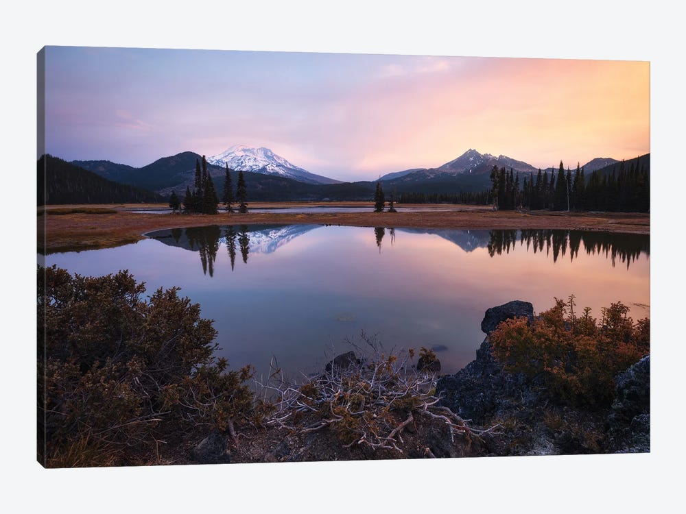A Calm Morning At The Lake In Oregon by Daniel Gastager 1-piece Canvas Artwork