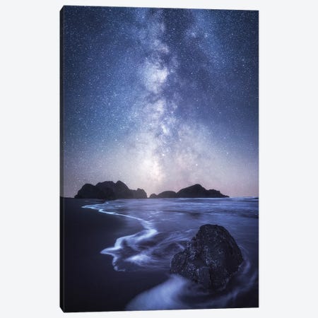 Milky Way Above The Coast Of Oregon Canvas Print #DGG299} by Daniel Gastager Canvas Art Print