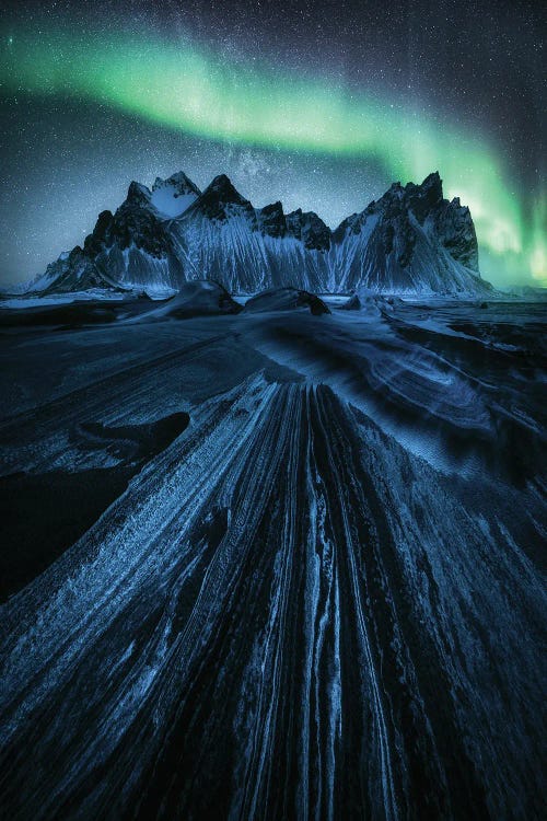 Northern Lights Above Stokksnes