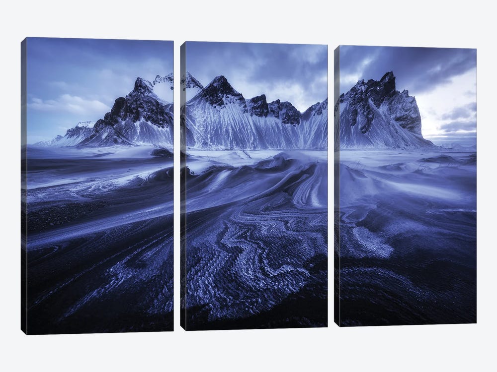 Stokksnes Arctic Signs by Daniel Gastager 3-piece Canvas Art Print