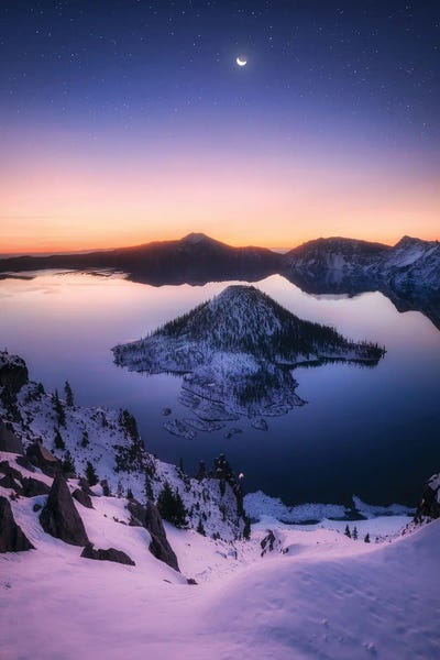 Oregon: Dawn At Crater Lake by Daniel Gastager