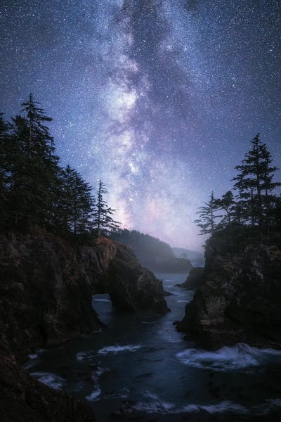 Oregon: Milky Way Above The Wild Coast Of Oregon by Daniel Gastager