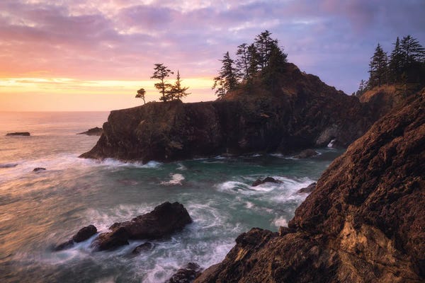Oregon: Sunset At The Wild Coat Of Oregon by Daniel Gastager