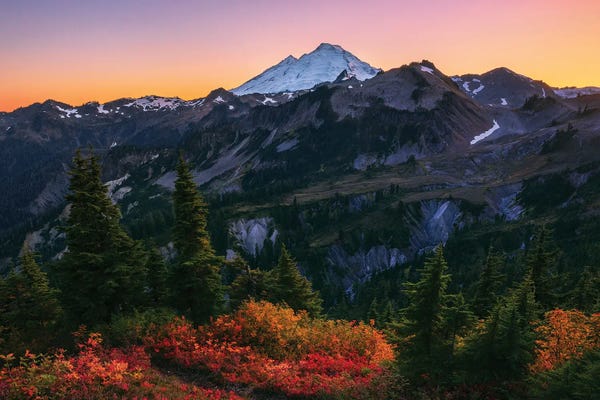 Daniel Gastager: Autumn Colors At Mount Baker In Washington by Daniel Gastager