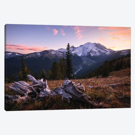 Sunset Overlook At Mount Rainier Canvas Print #DGG318} by Daniel Gastager Canvas Wall Art