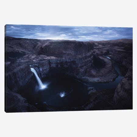 Palouse Falls At Blue Hour Canvas Print #DGG319} by Daniel Gastager Canvas Wall Art