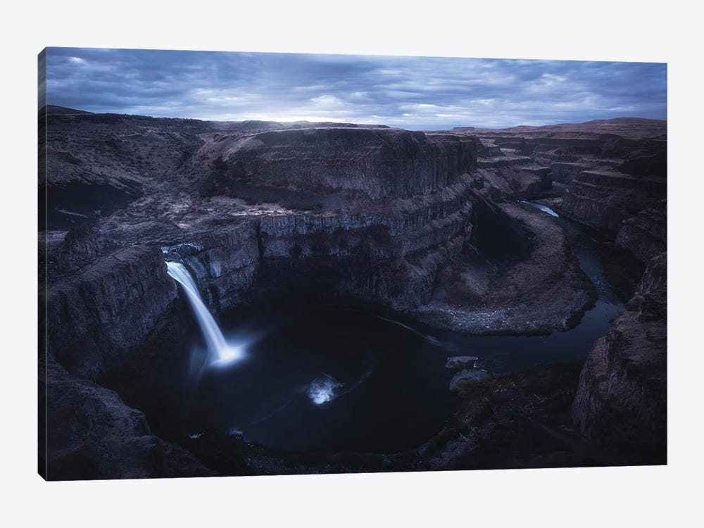 Palouse Falls At Blue Hour by Daniel Gastager 1-piece Canvas Artwork