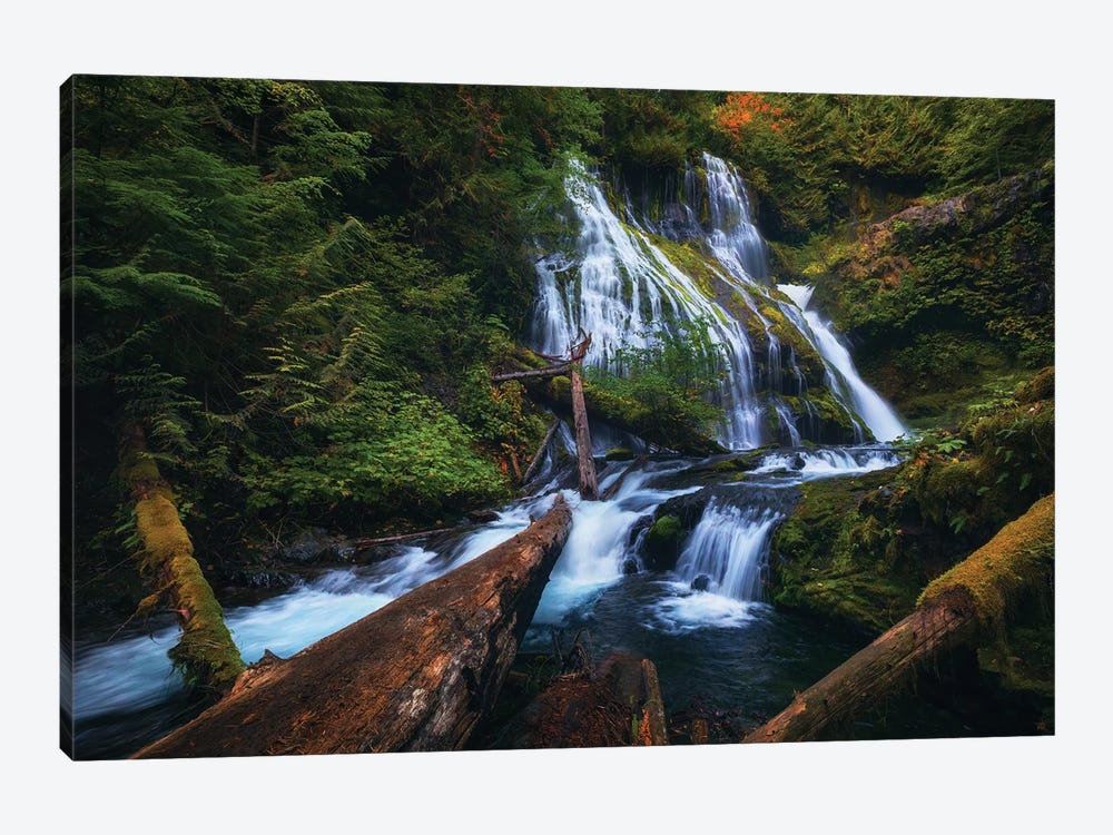 Panther Creek Falls In Washington by Daniel Gastager 1-piece Canvas Wall Art
