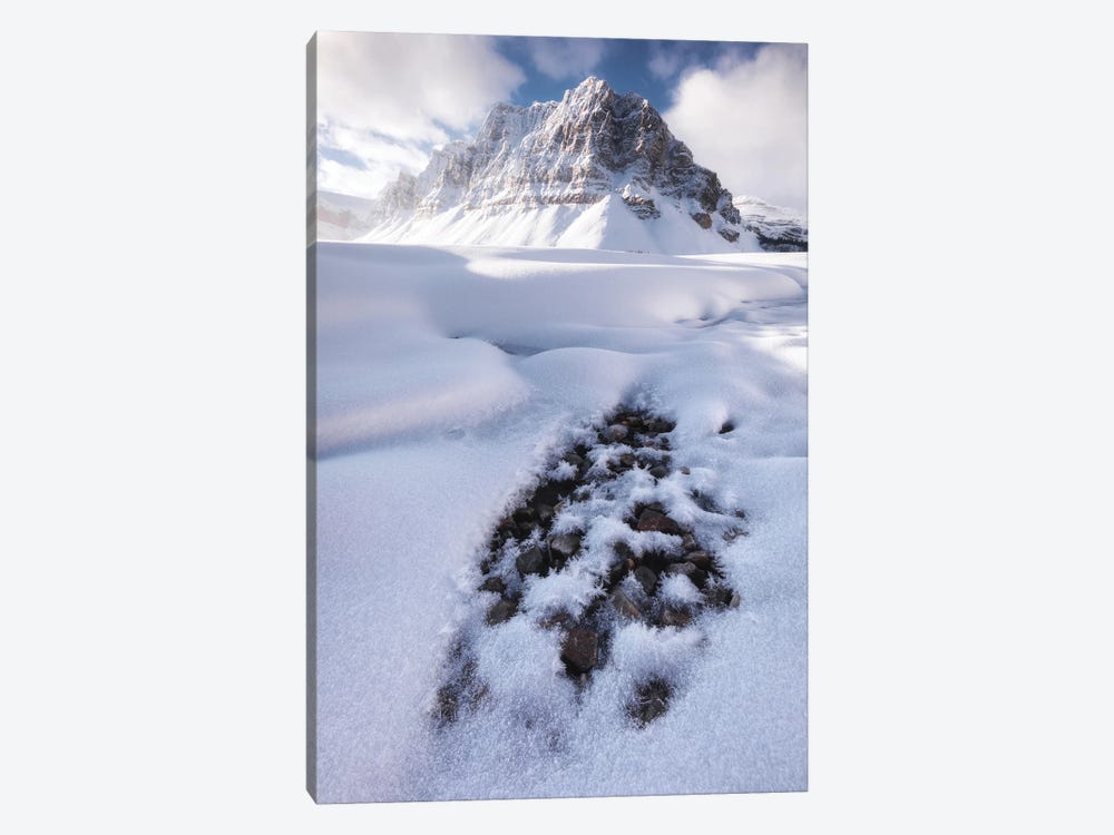 Cold Winter Morning At Bow Lake In Canada by Daniel Gastager 1-piece Canvas Artwork