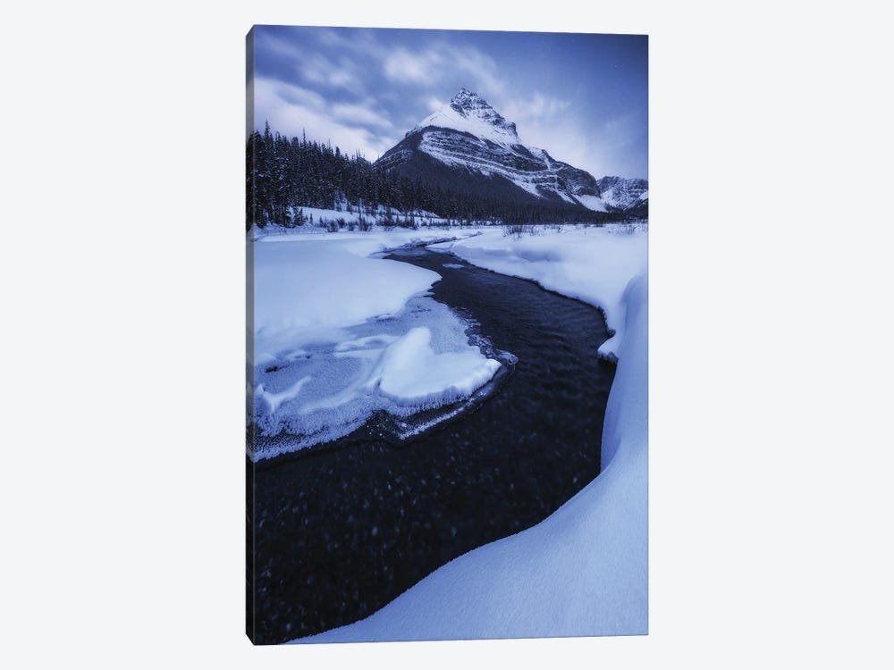 Winter Blue Hour In The Rocky Mountains by Daniel Gastager 1-piece Art Print