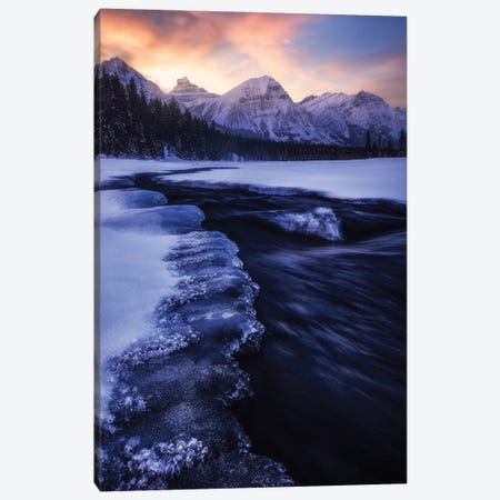 Winter Sunrise In Jasper National Park Canvas Print #DGG331} by Daniel Gastager Canvas Art