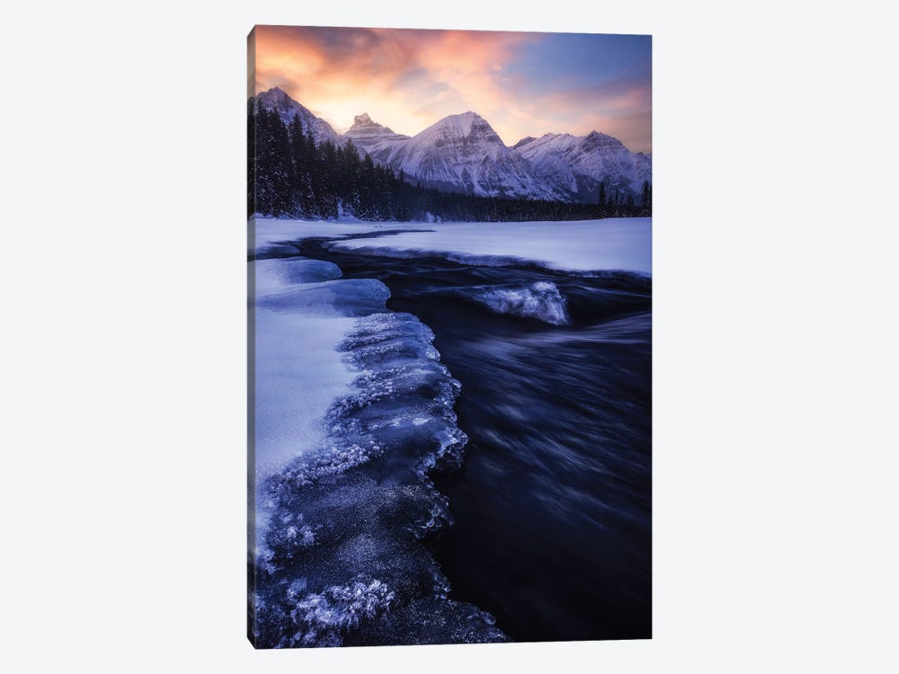 Winter Sunrise In Jasper National Park 1-piece Canvas Art