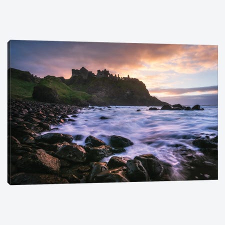 Sunset At The Coast Of Northern Ireland Canvas Print #DGG333} by Daniel Gastager Canvas Artwork