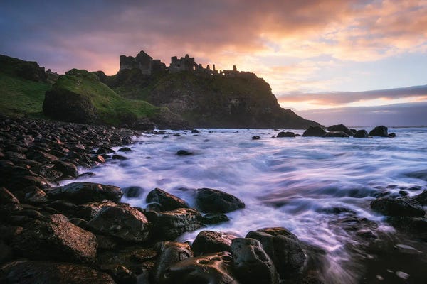 Daniel Gastager: Sunset At The Coast Of Northern Ireland by Daniel Gastager