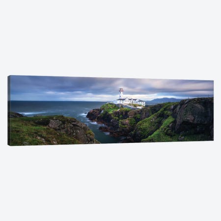 Fanad Head Lighthouse Panorama In Ireland Canvas Print #DGG334} by Daniel Gastager Art Print