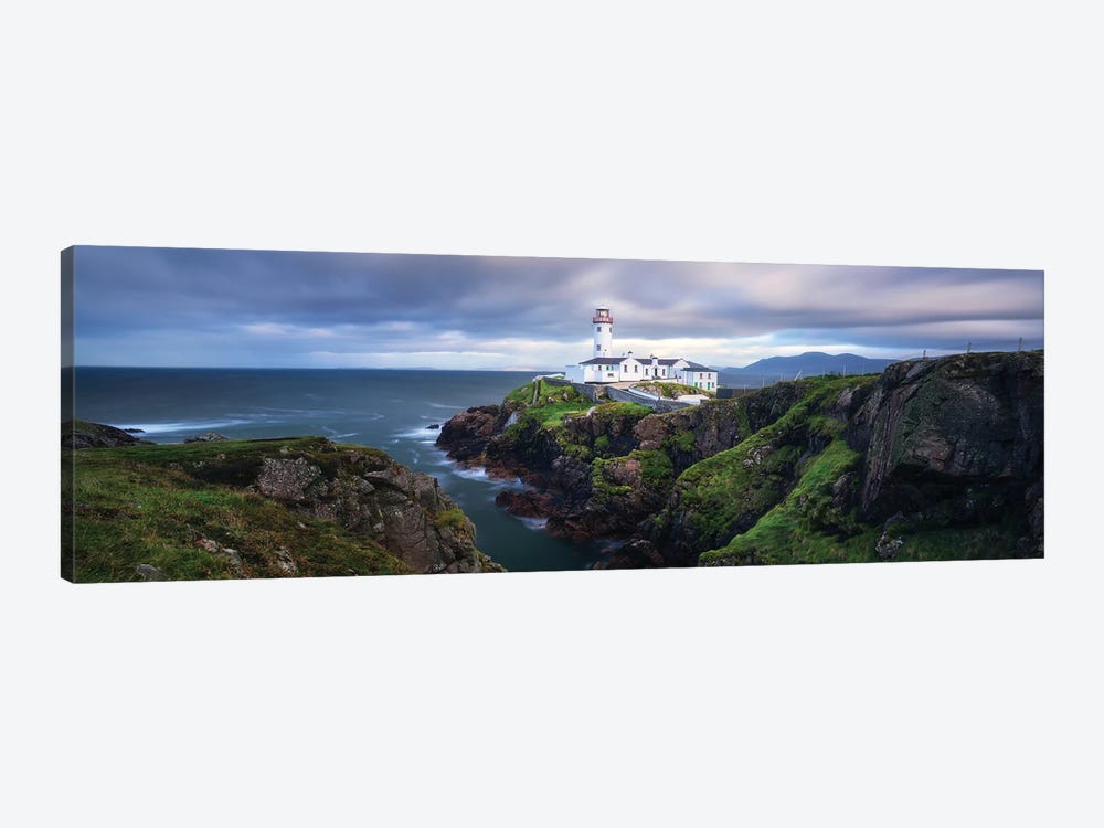 Fanad Head Lighthouse Panorama In Ireland by Daniel Gastager 1-piece Canvas Art Print